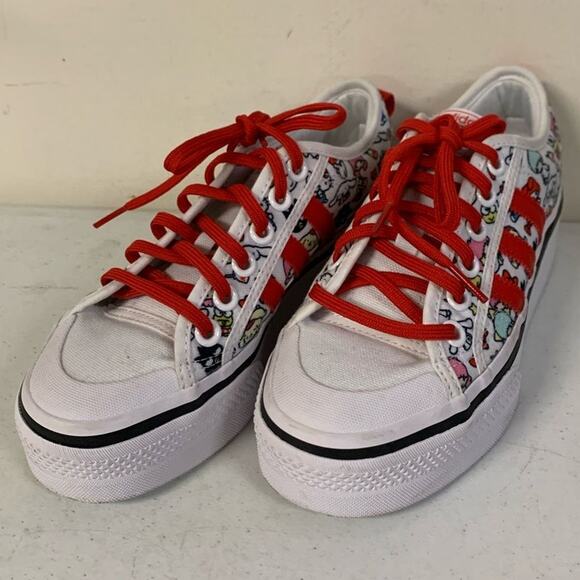 adidas Kids Hello Kitty Nizza Platform Shoes, US 4.5 - Picture 3 of 8